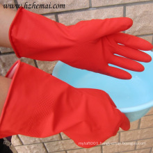 Waterproof Yellow Household Latex Rubber Garden Cleaning Kitchen Gloves